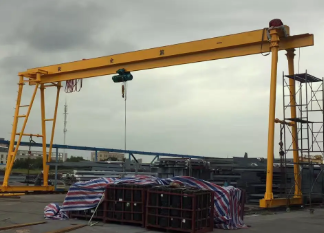 門式起重機上可以安裝微型電動葫蘆嗎